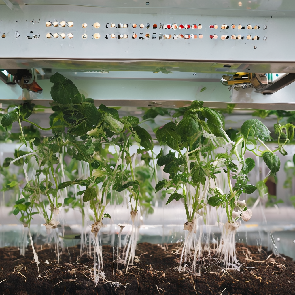 Sistema agricolo aeroponico sostenibile
