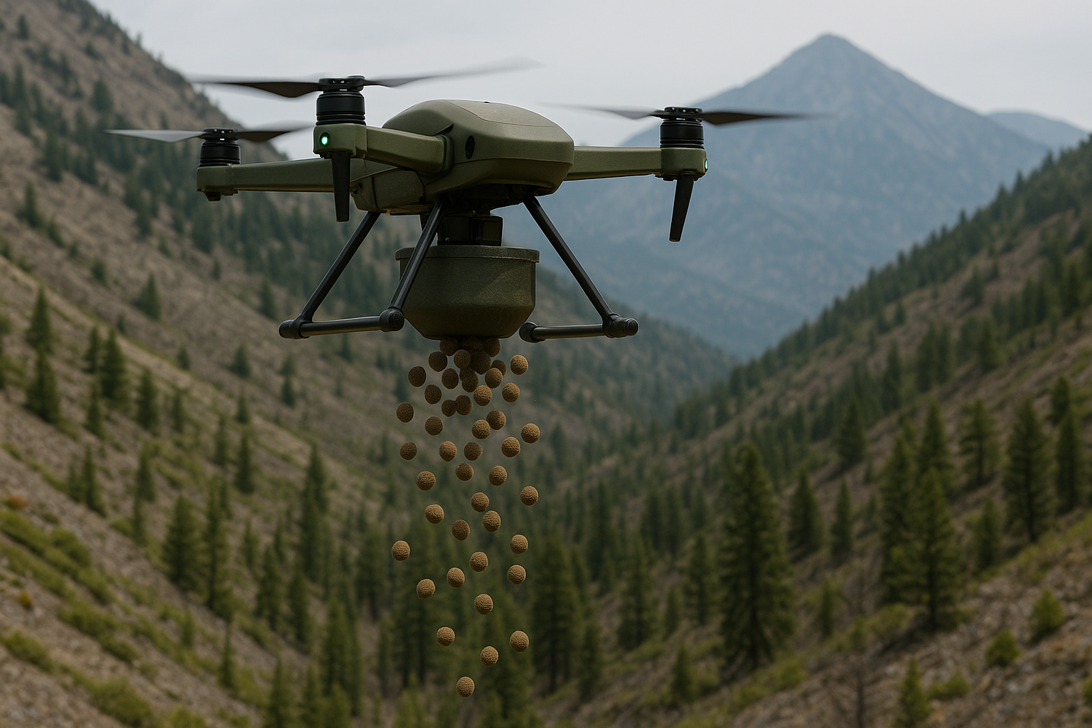 Tecnologia francese di riforestazione con droni